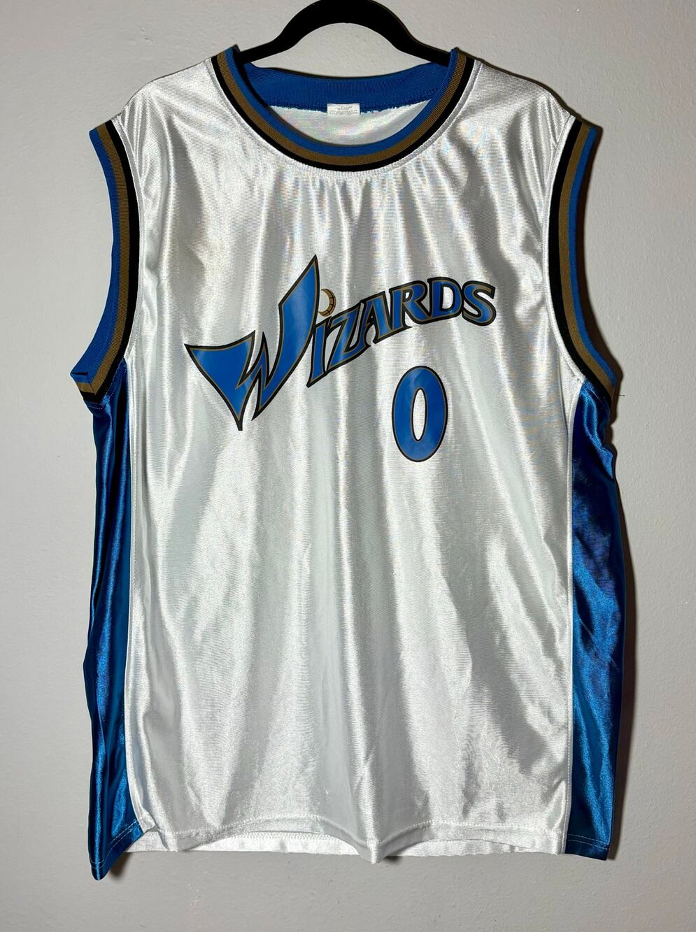 Washington Wizards #0 Gilbert Arenas White Replica NBA Jersey Sz 2XL